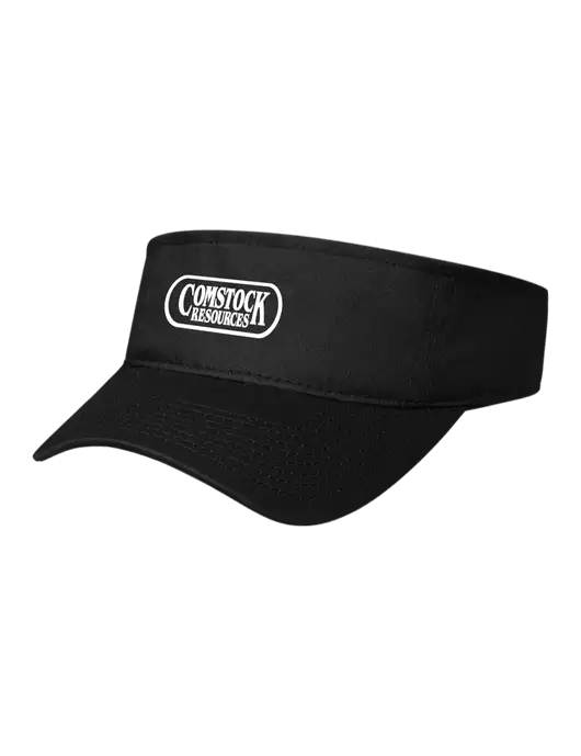 Black Cap Visor w/Comstock Resources Logo