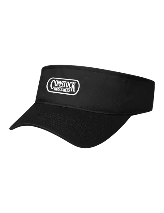 Black Cap Visor w/Comstock Resources Logo
