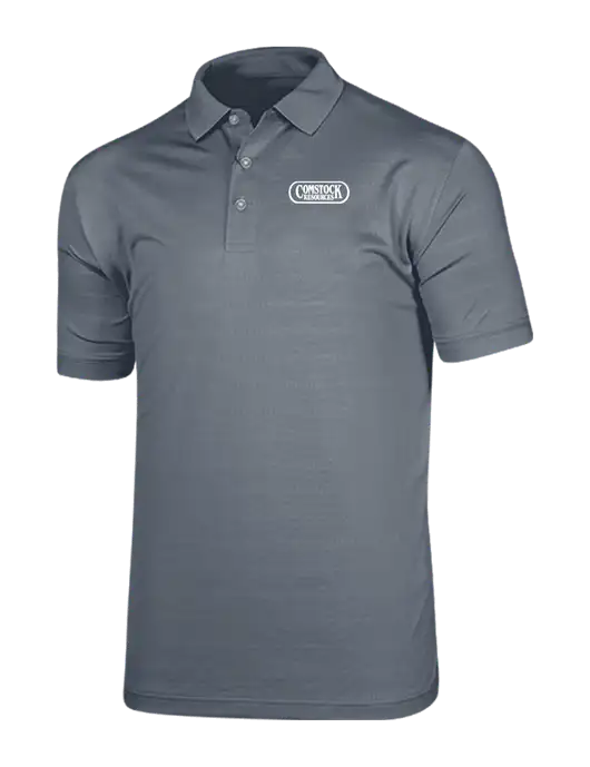 Callaway Vibrant Light Grey Ventilated Polo w/Comstock Resources Logo