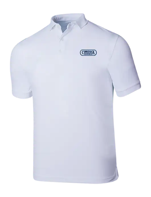 Callaway Ottoman Bright White Polo w/Comstock Resources Logo