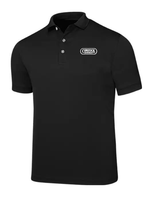Callaway Ottoman Black Polo w/Comstock Resources Logo