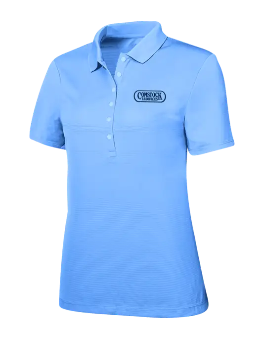 Callaway Womens Ottoman Light Blue Polo w/Comstock Resources Logo