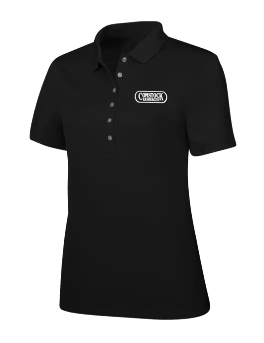 Callaway Womens Ottoman Black Polo w/Comstock Resources Logo