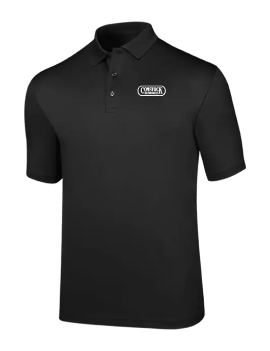 Callaway Opti-Dri Black Chev Polo w/Comstock Resources Logo