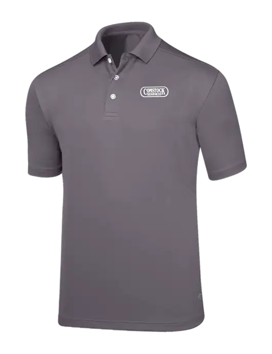 Callaway Core Medium Grey Performance Polo w/Comstock Resources Logo