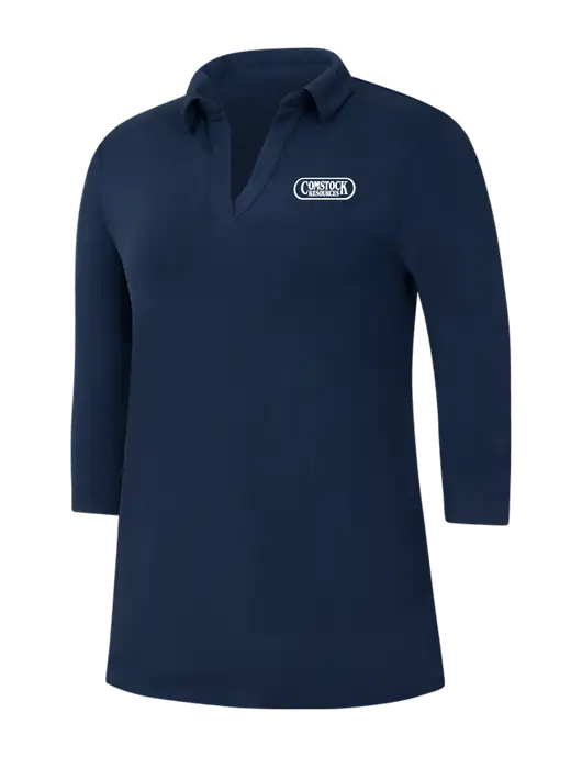 Navy Womens Luxe Knit Tunic w/Comstock Resources Logo