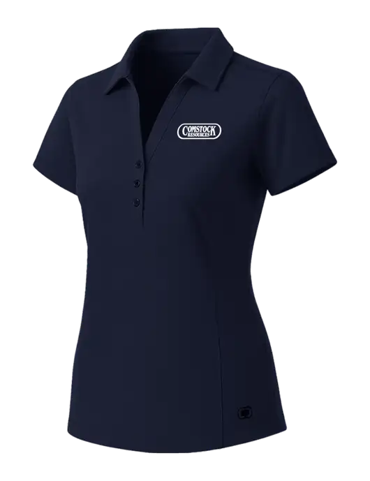 OGIO Womens Navy ONYX Polo w/Comstock Resources Logo