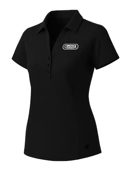 OGIO Womens Blacktop ONYX Polo w/Comstock Resources Logo