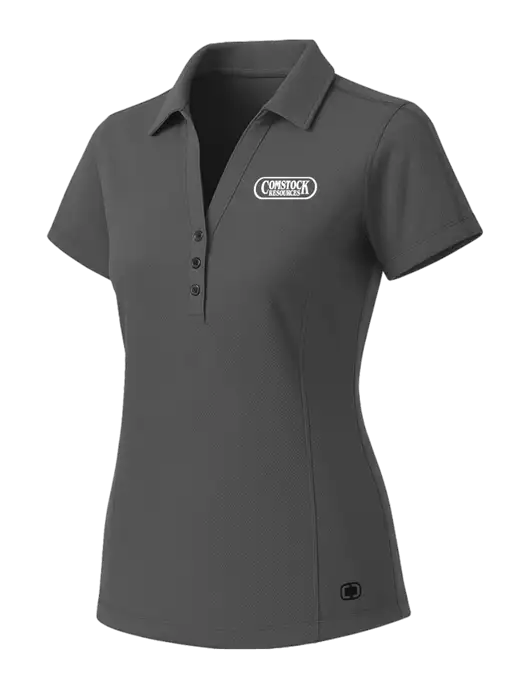 OGIO Womens Medium Grey ONYX Polo w/Comstock Resources Logo