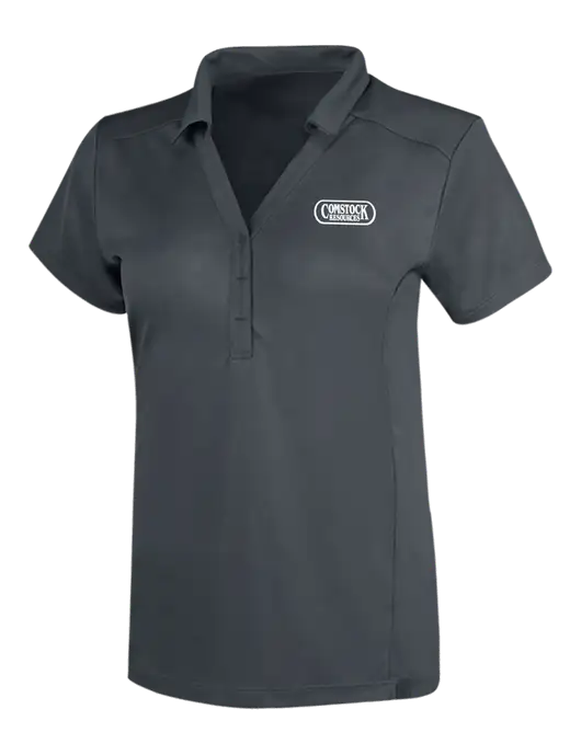 OGIO Dark Grey Womens Framework Polo w/Comstock Resources Logo