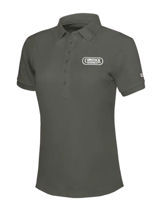 OGIO Womens Medium Grey Jewel Polo w/Comstock Resources Logo