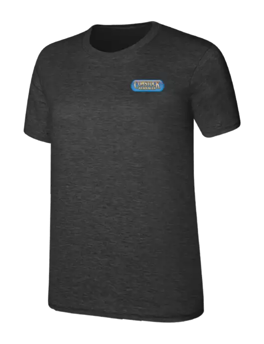 Womens Ring Spun Dark Heather Grey 4.5 oz T-Shirt w/Comstock Resources Logo