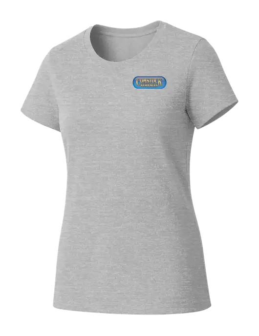 Womens Seriously Soft Light Heathered Grey T-Shirt w/Comstock Resources Logo