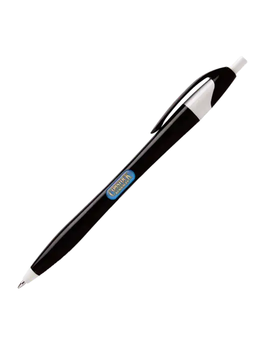 Novella Black/White Executive Pen - Blue Ink w/Comstock Resources Logo