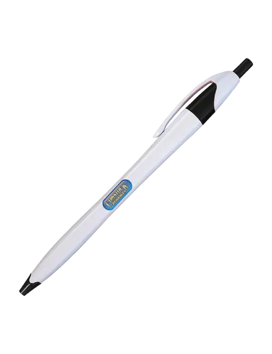 Novella White/Black Classic Pen - Blue Ink w/Comstock Resources Logo