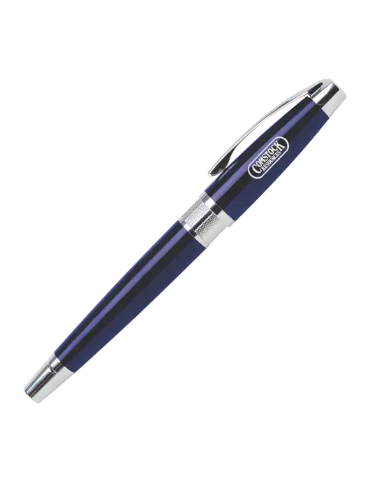 Masscotti Navy Rollerball Pen - Black Ink w/Comstock Resources Logo