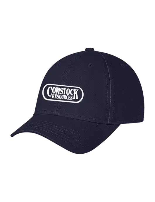 Navy Structured Soft Snap Closure Hook & Loop Cap w/Comstock Resources Logo