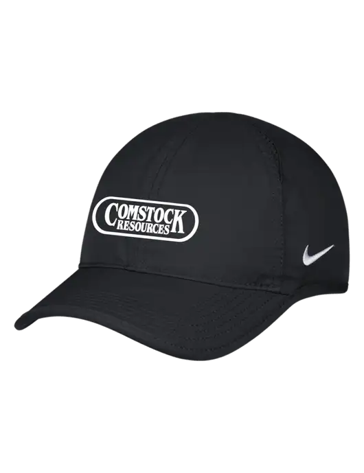 Nike Black Featherlight Cap w/Comstock Resources Logo