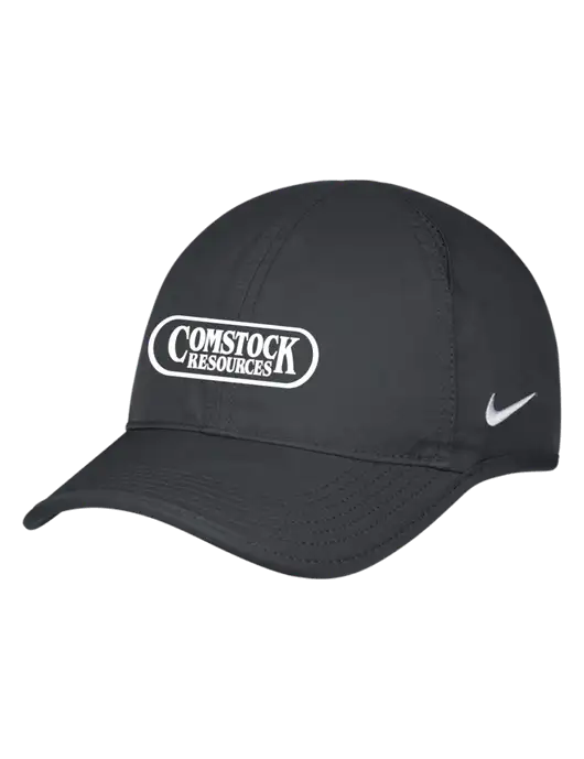 Nike Charcoal Featherlight Cap w/Comstock Resources Logo