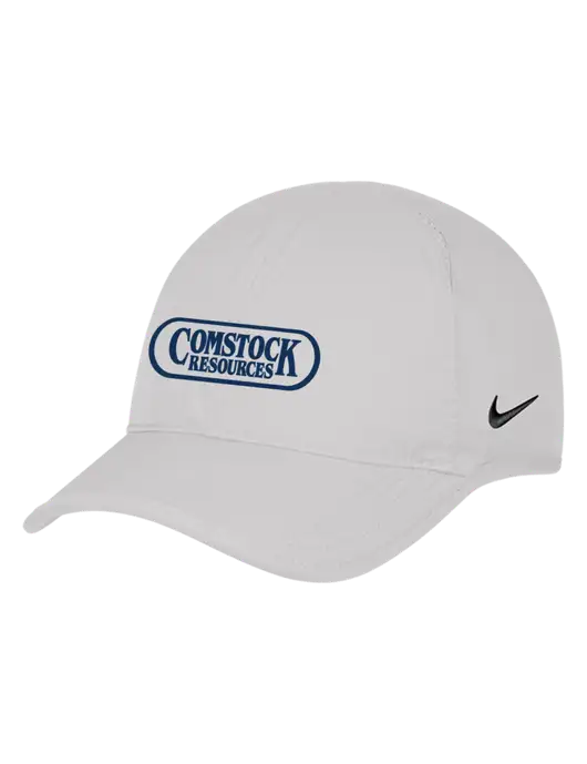 Nike White Featherlight Cap w/Comstock Resources Logo