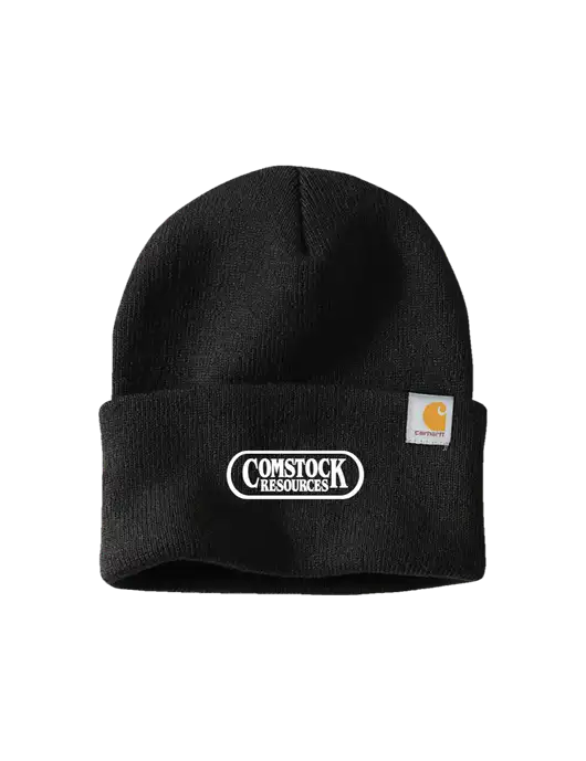 Carhartt Black Watch Cap 2.0 w/Comstock Resources Logo