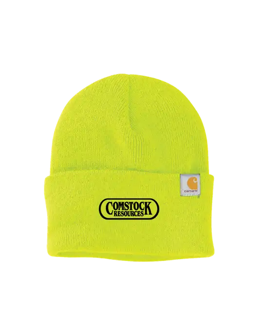 Carhartt Neon Lime Watch Cap 2.0 w/Comstock Resources Logo