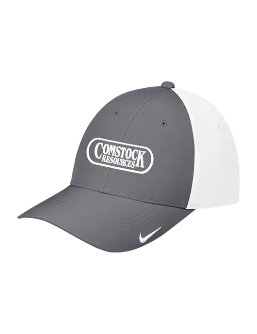 Nike Dark Grey/White Dri-FIT Legacy Cap w/Comstock Resources Logo