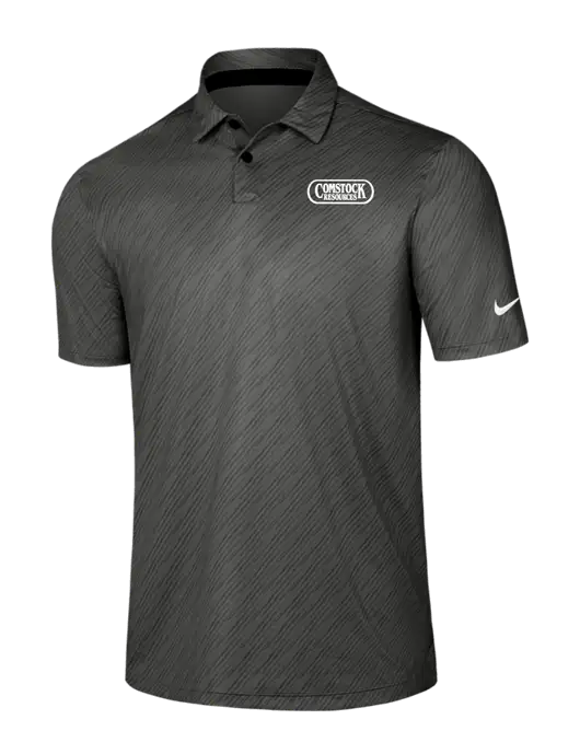 Nike Dark Grey Vapor Dash Polo w/Comstock Resources Logo