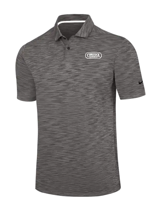 Nike Dark Grey Dri-FIT Vapor Space Dyed Polo w/Comstock Resources Logo