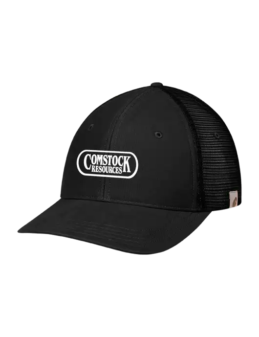 Carhartt Black Canvas Trucker Cap w/Comstock Resources Logo