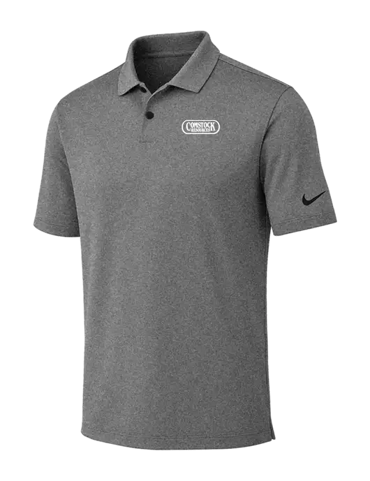 Nike Dark Grey Heather Dri-FIT Vapor Polo w/Comstock Resources Logo