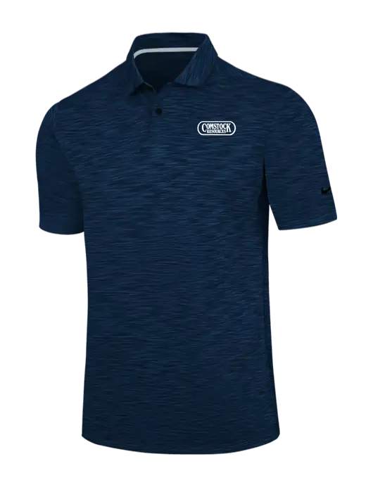Nike Navy Dri-FIT Vapor Space Dyed Polo w/Comstock Resources Logo