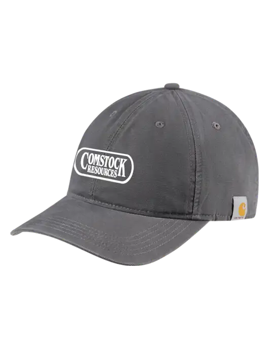 Carhartt Dark Grey Cotton Canvas Cap w/Comstock Resources Logo