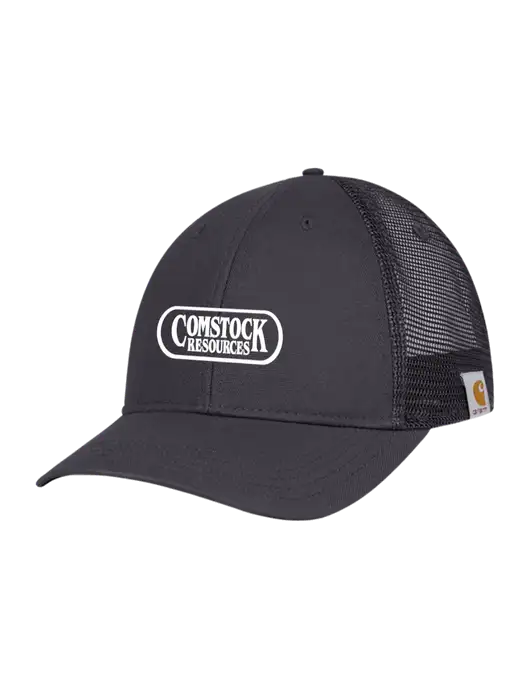 Carhartt Dark Grey Canvas Trucker Cap w/Comstock Resources Logo