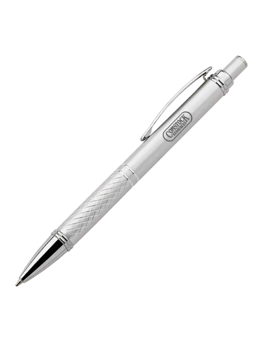 Silver Stellar Scribe Pen - Black Ink w/Comstock Resources Logo