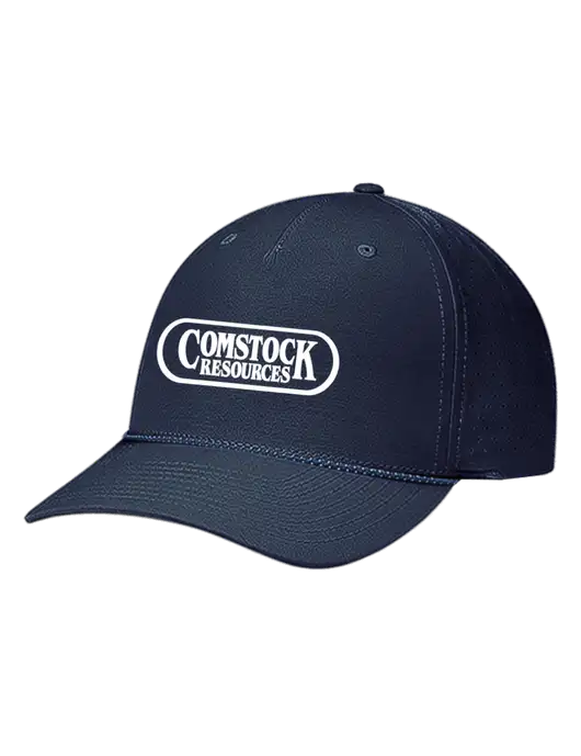 Richardson Laser Perf Performance Dark Navy/Navy-Grey-Blue Rope Cap w/Comstock Resources Logo