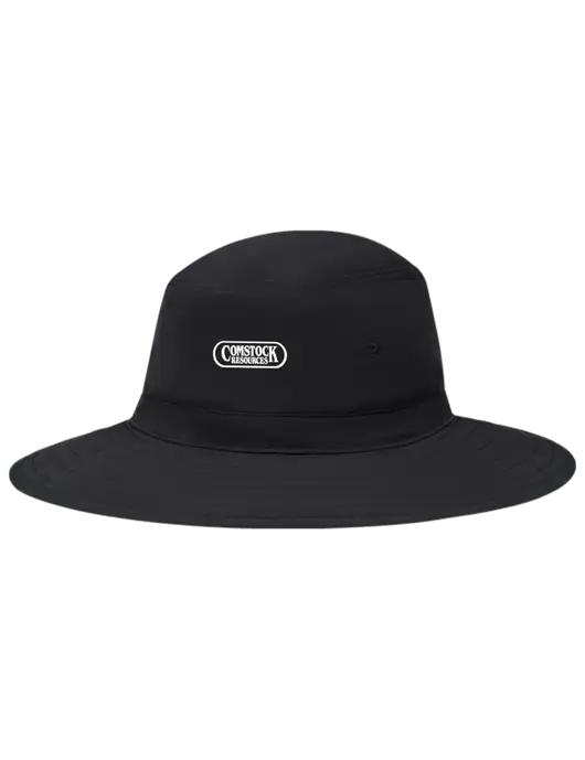 Black Booney Sun Hat w/Comstock Resources Logo
