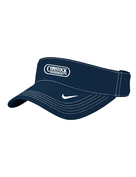 Nike Navy Dri-FIT Ace Visor w/Comstock Resources Logo